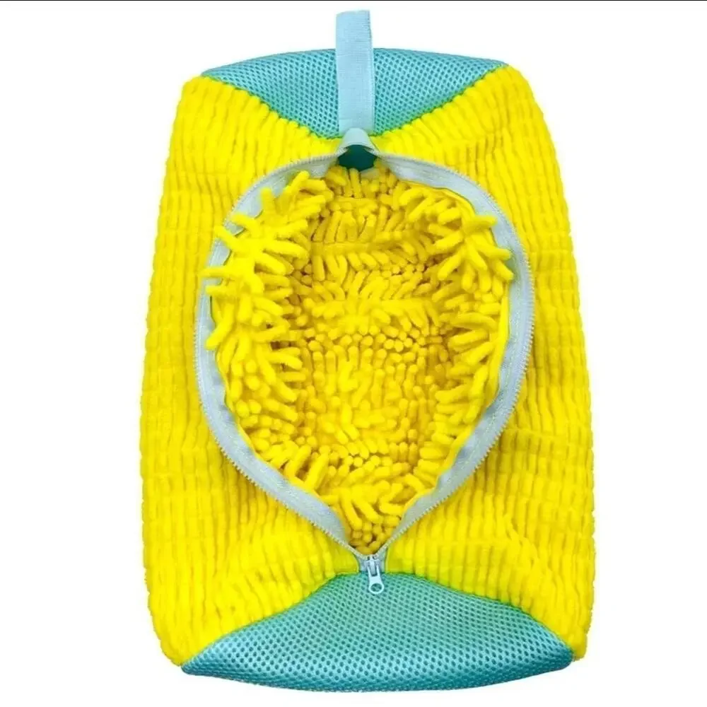 2‑Pack Chenille Shoe Washing Bag, Reusable Laundry Protector for Washing Machine